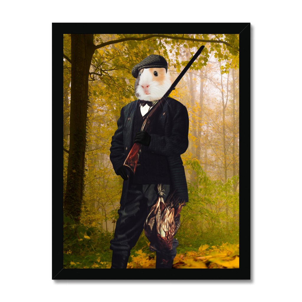 The Hunter: Animal Art Framed Portrait - Paw & Glory - Dog Portraits - Pet Portraits