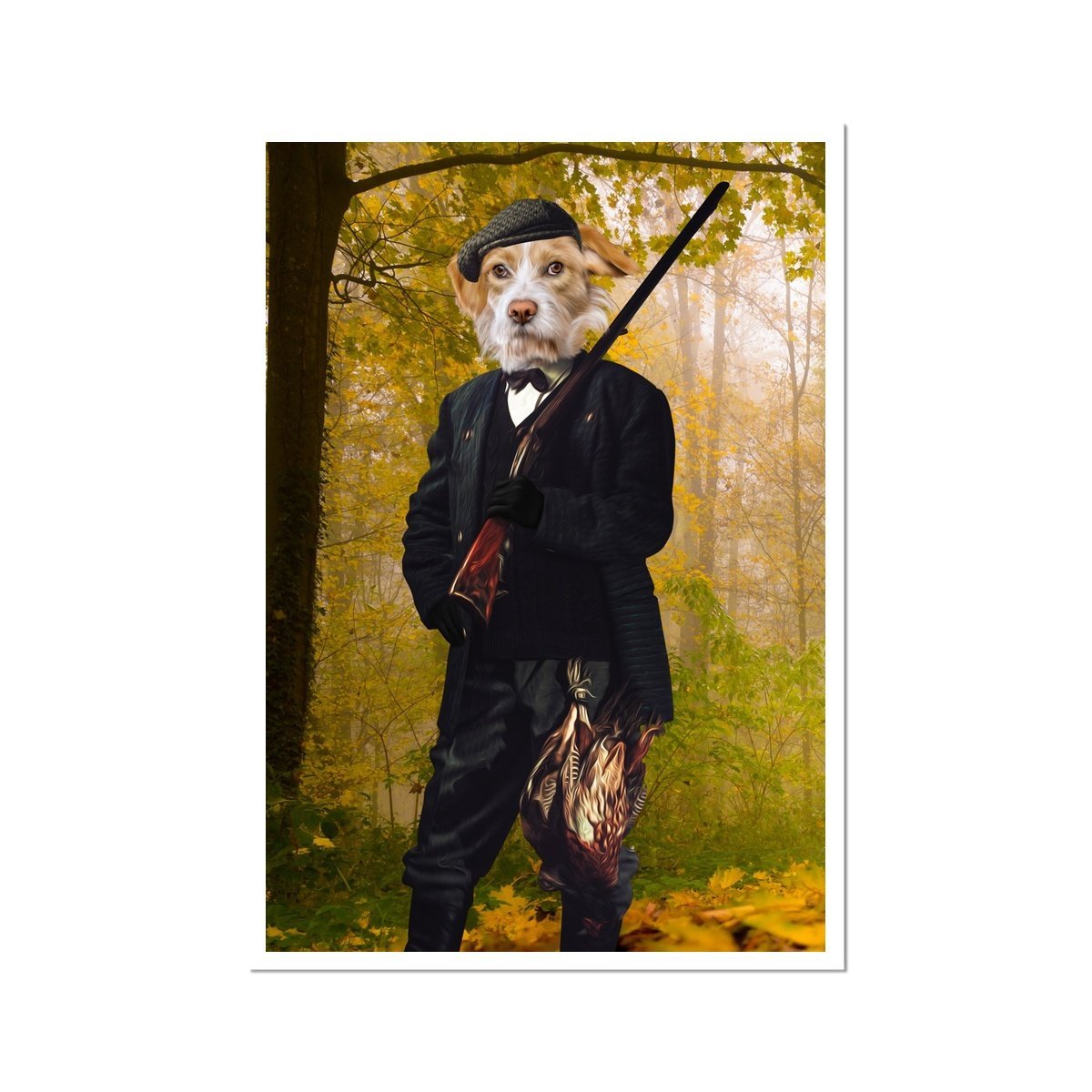 Pet Portraits | The Hunter: Custom Pet Poster | Paw & Glory