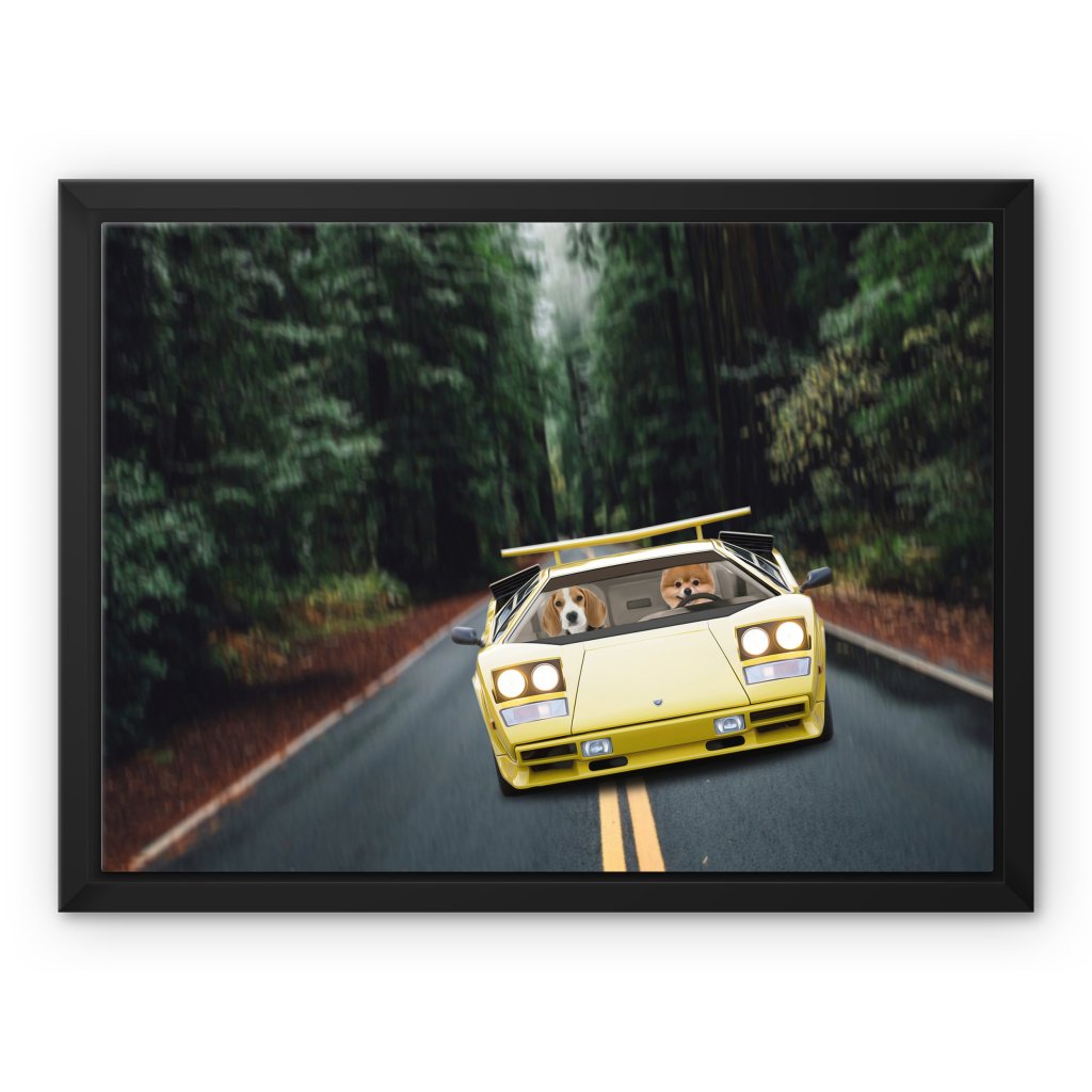 Pet Portraits | The Hypercar: Custom Pet Canvas | Paw & Glory