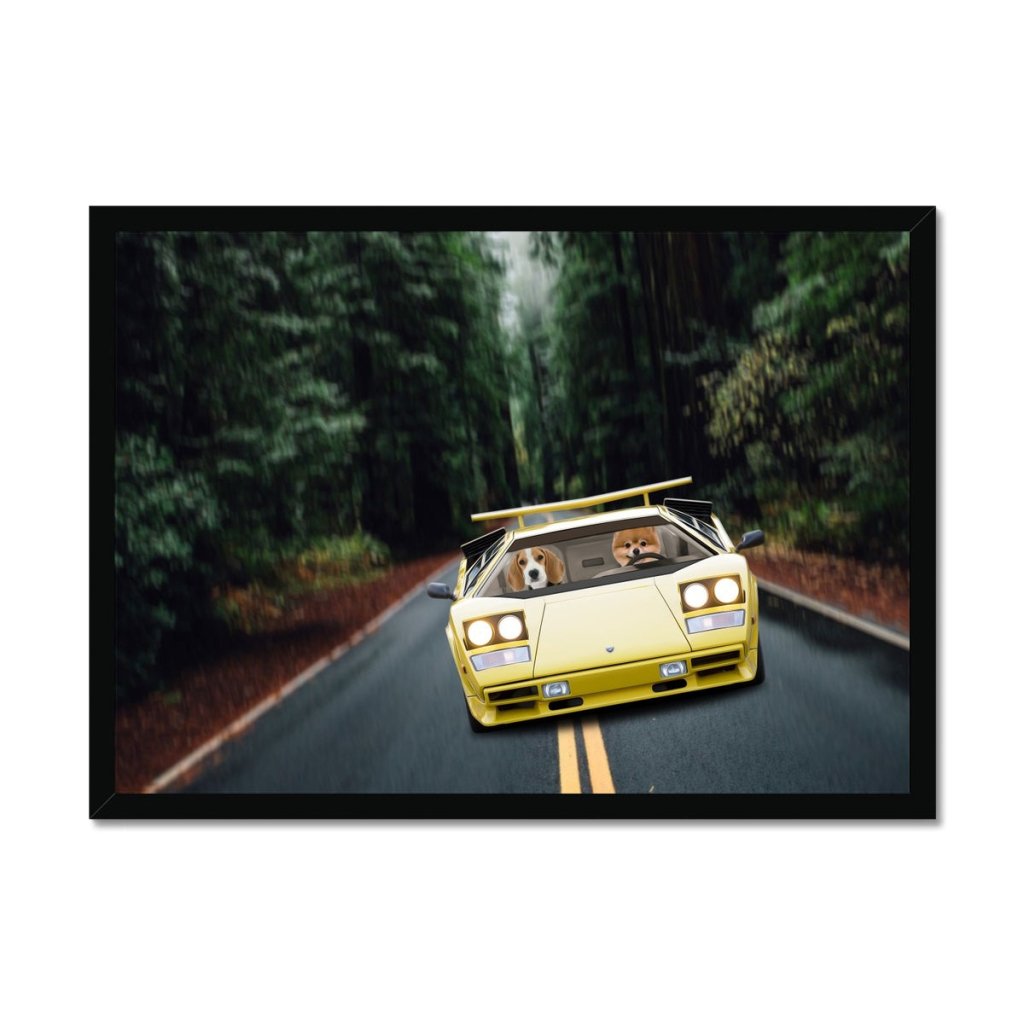 Pet Portraits | The Hypercar: Custom Pet Portrait | Paw & Glory