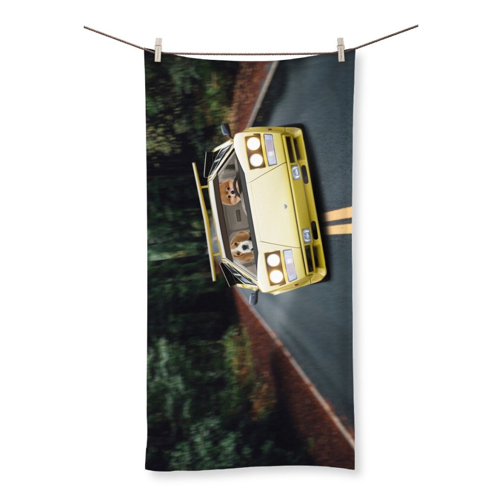 Pet Portraits | The Hypercar: Custom Pet Towel | Paw & Glory