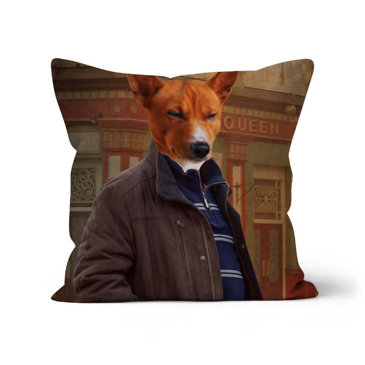Pet Portraits | The Ian Beale (Eastenders Inspired): Custom Pet Pillow | Paw & Glory