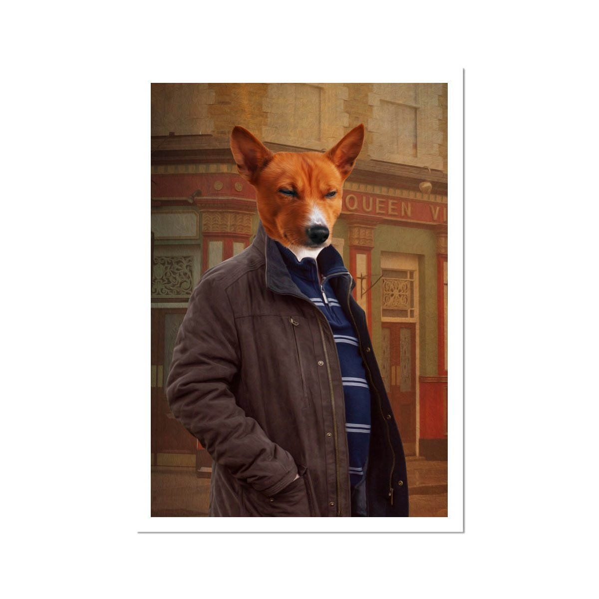 Soap Café Owner Custom Pet Poster | Custom Pet Portrait Print | Paw & Glory
