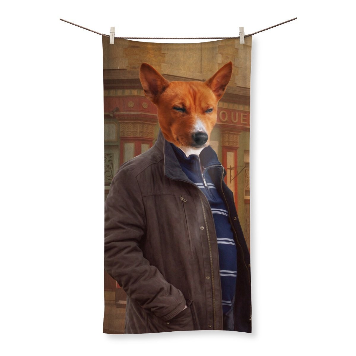 Pet Portraits | The Ian Beale (Eastenders Inspired): Custom Pet Towel | Paw & Glory