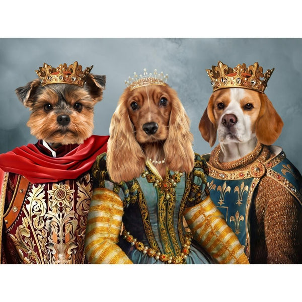 The Imperial 3: Custom Digital Download Pet Portrait | royal pet portrait | Paw & Glory