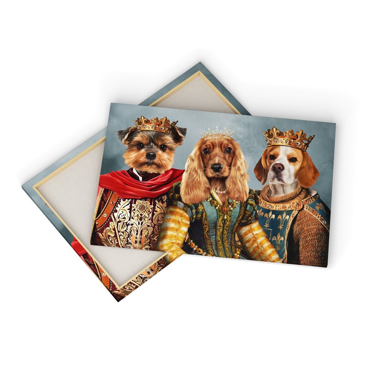 Pet Portraits | The Imperial 3: Custom Pet Canvas | Paw & Glory