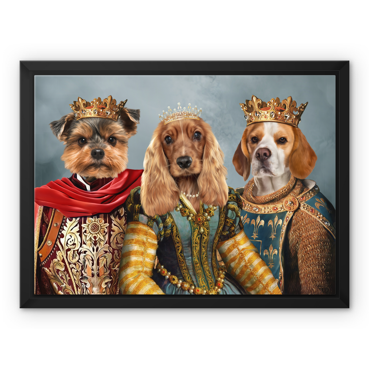 Pet Portraits | The Imperial 3: Custom Pet Canvas | Paw & Glory