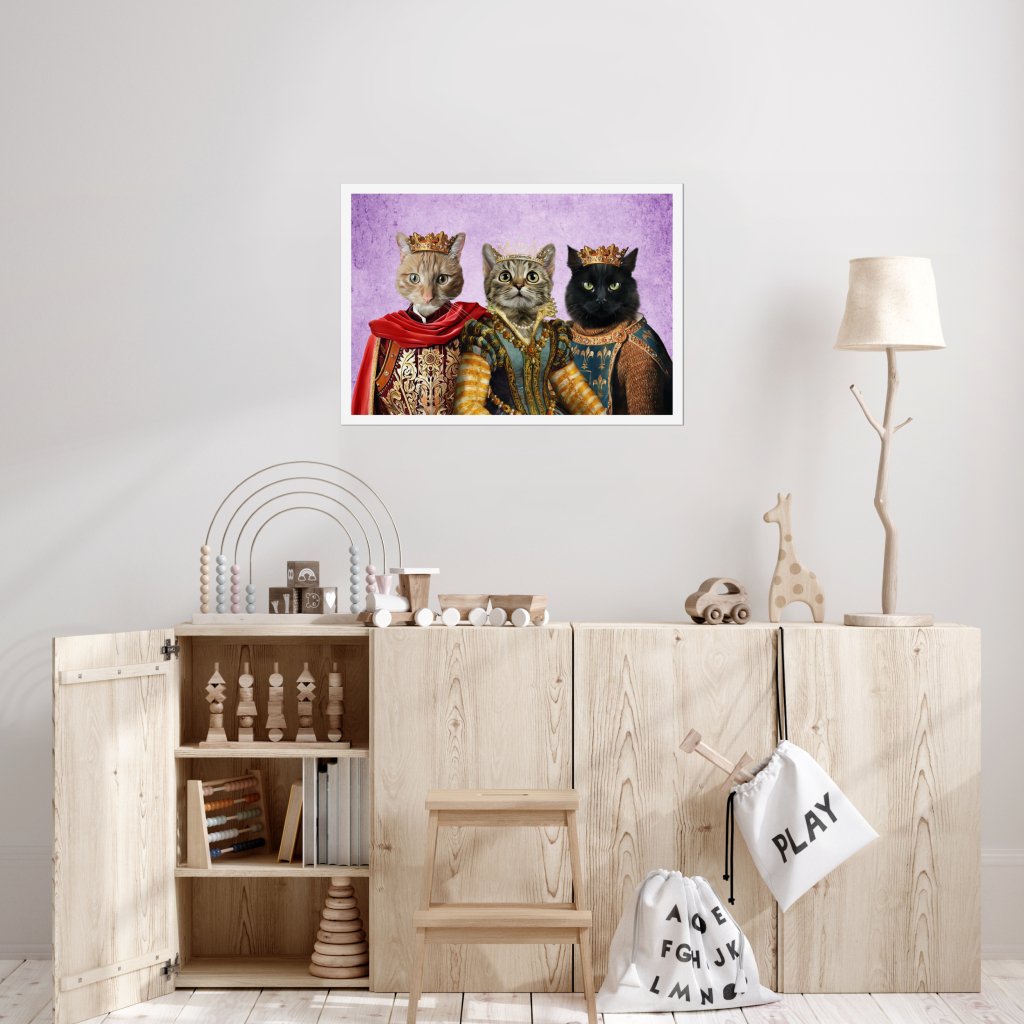 The Imperial 3: Custom Pet Poster - Paw & Glory - Dog Portraits - Pet Portraits