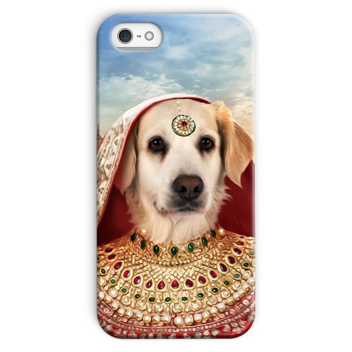 The Indian Rani: Custom Pet Phone Case - Paw & Glory - Dog Portraits - Pet Portraits