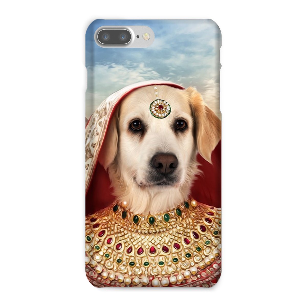 Pet Portraits | The Indian Rani: Custom Pet Phone Case | Paw & Glory