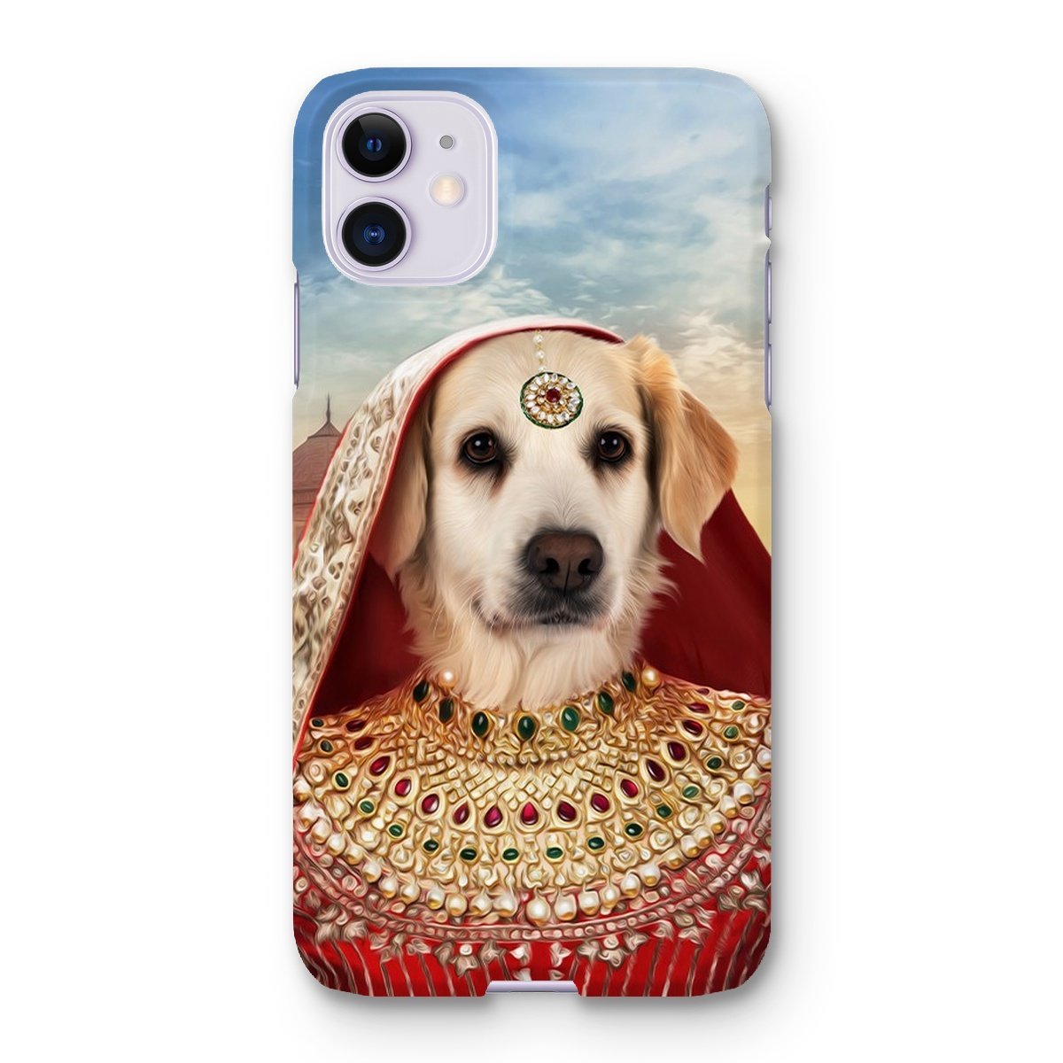 Pet Portraits | The Indian Rani: Custom Pet Phone Case | Paw & Glory