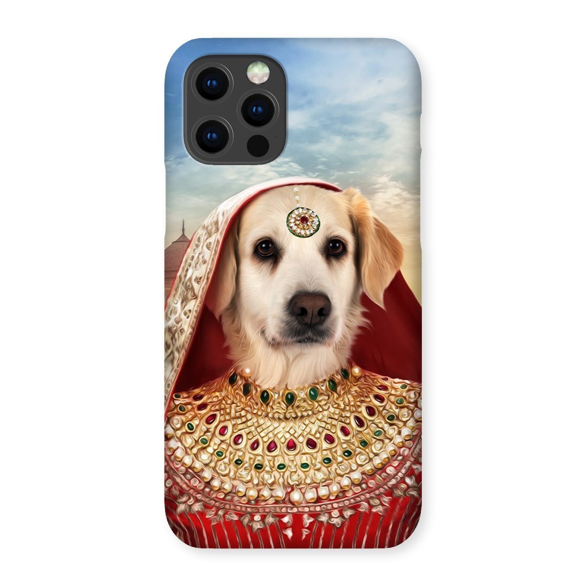 Pet Portraits | The Indian Rani: Custom Pet Phone Case | Paw & Glory