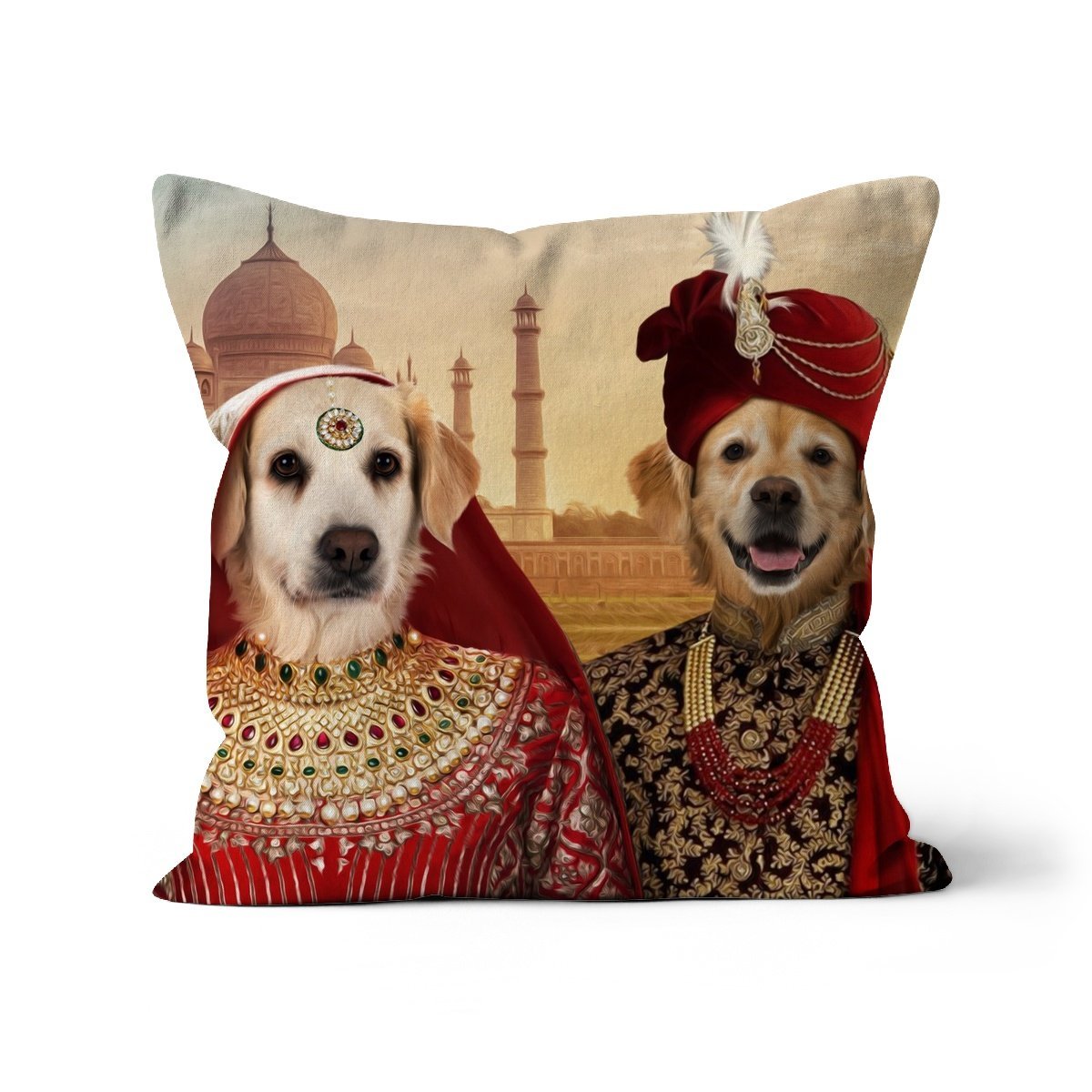 Pet Portraits | The Indian Royals: Custom Pet Pillow | Paw & Glory
