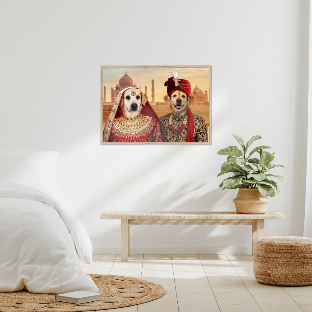 Pet Portraits | The Indian Royals: Custom Pet Portrait | Paw & Glory