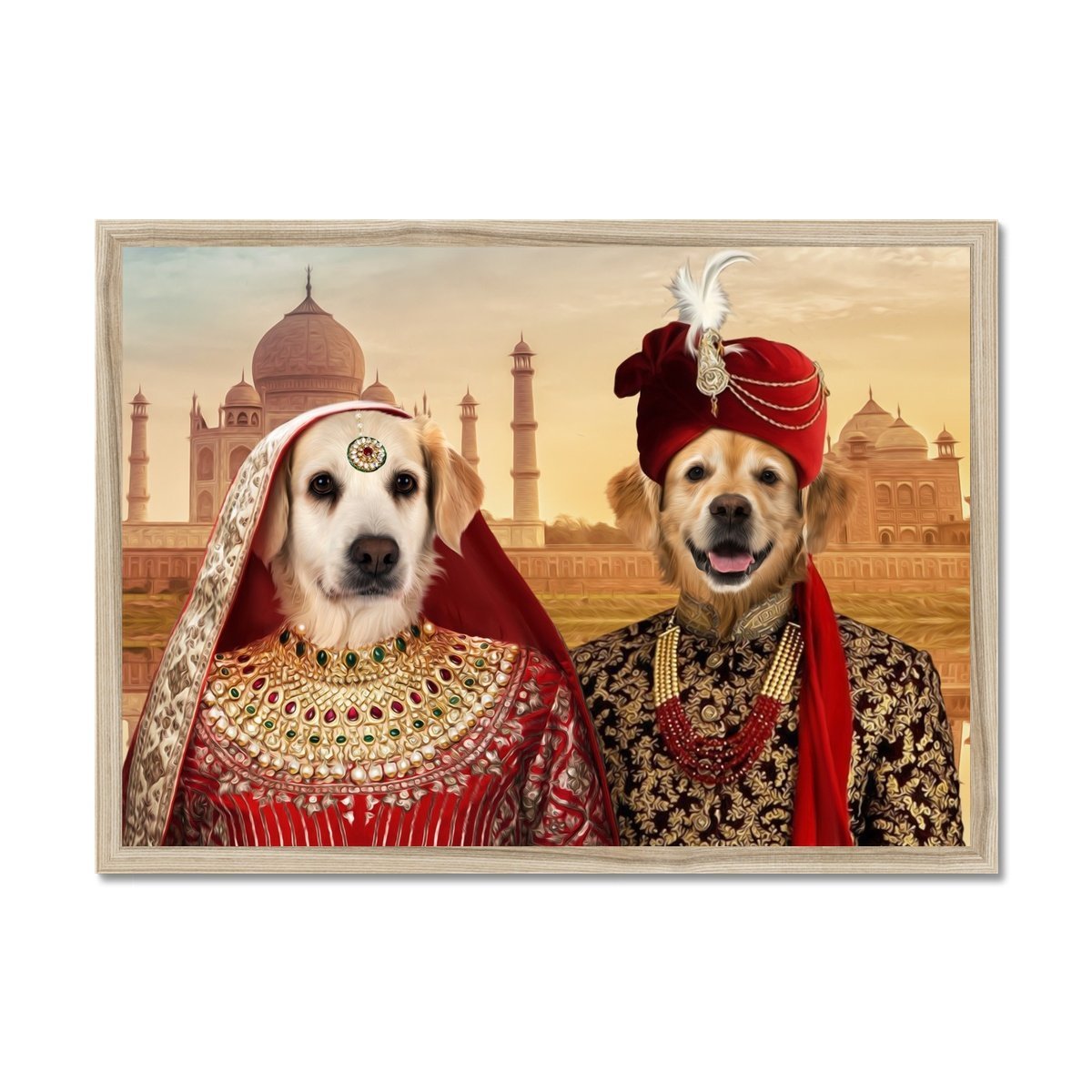 Pet Portraits | The Indian Royals: Custom Pet Portrait | Paw & Glory