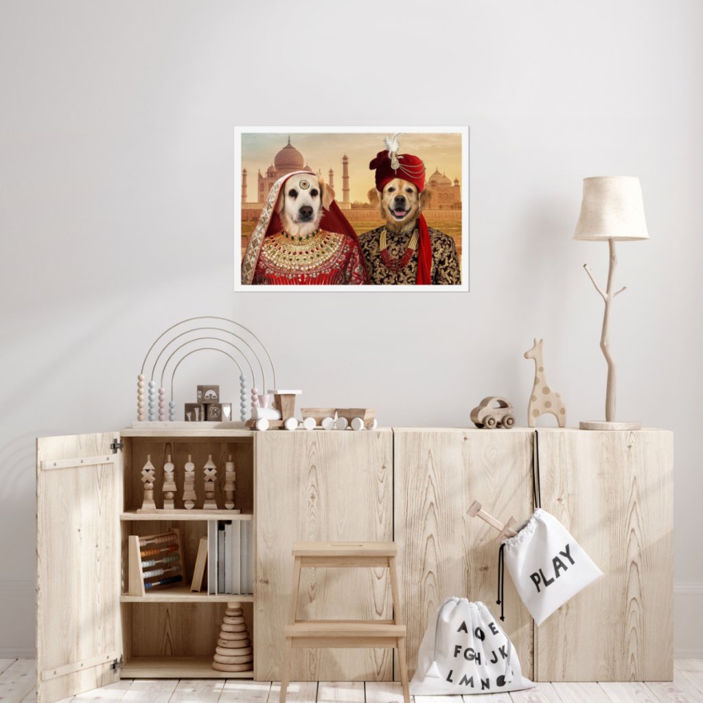 Pet Portraits | The Indian Royals: Custom Pet Poster | Paw & Glory
