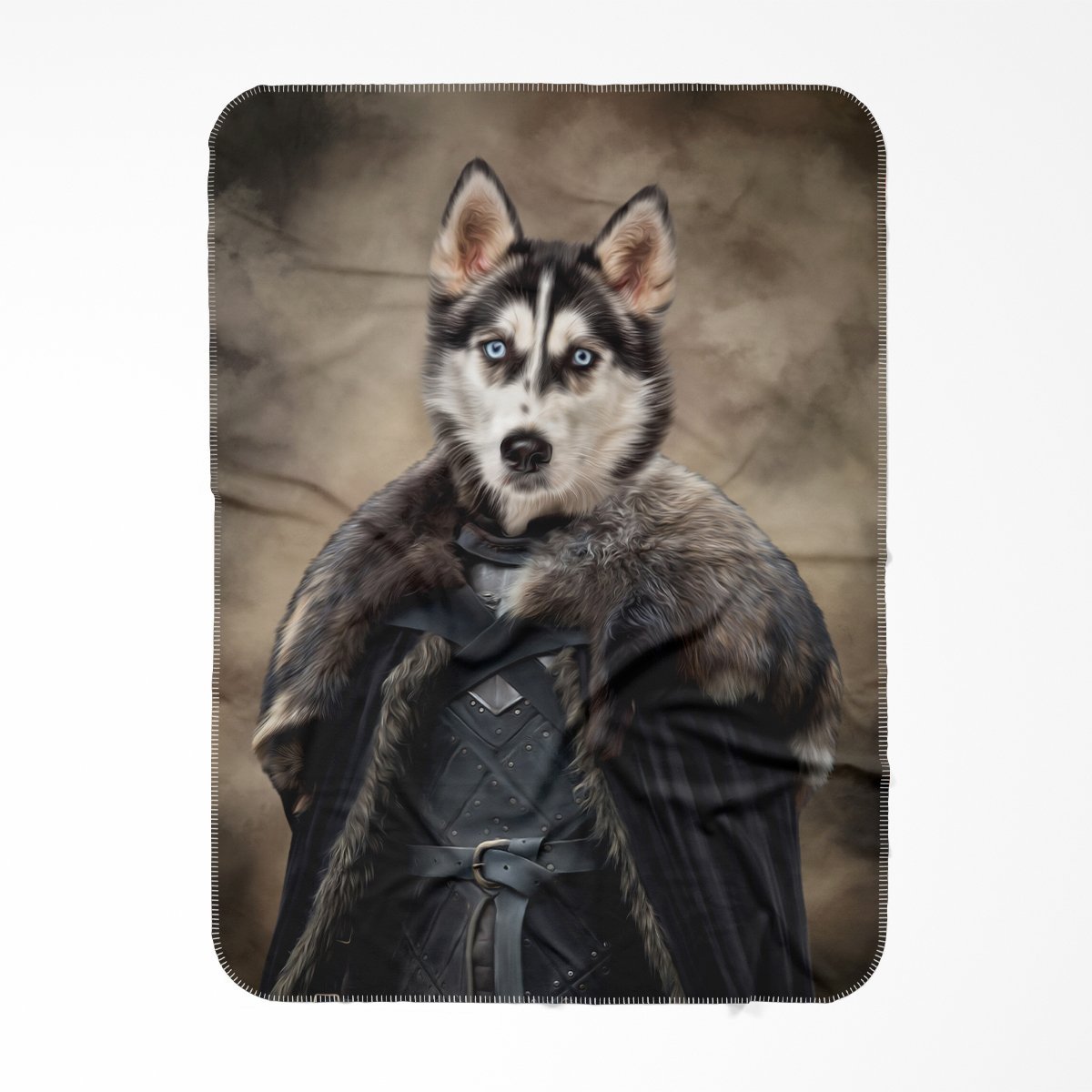 Pet Portraits | The Iron King (GOT Inspired): Custom Pet Blanket | Paw & Glory