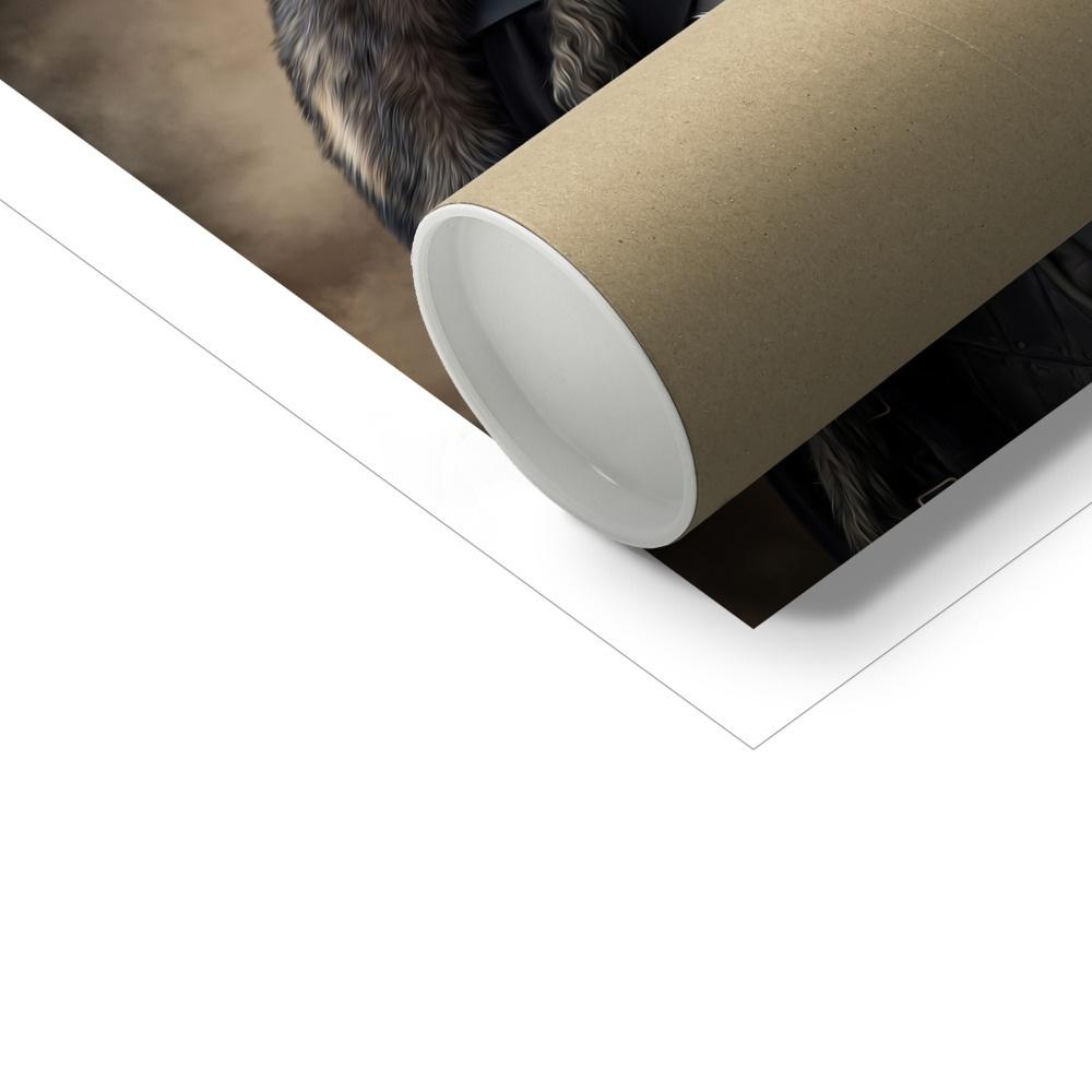 The Iron King (GOT Inspired): Custom Pet Poster - Paw & Glory - Dog Portraits - Pet Portraits