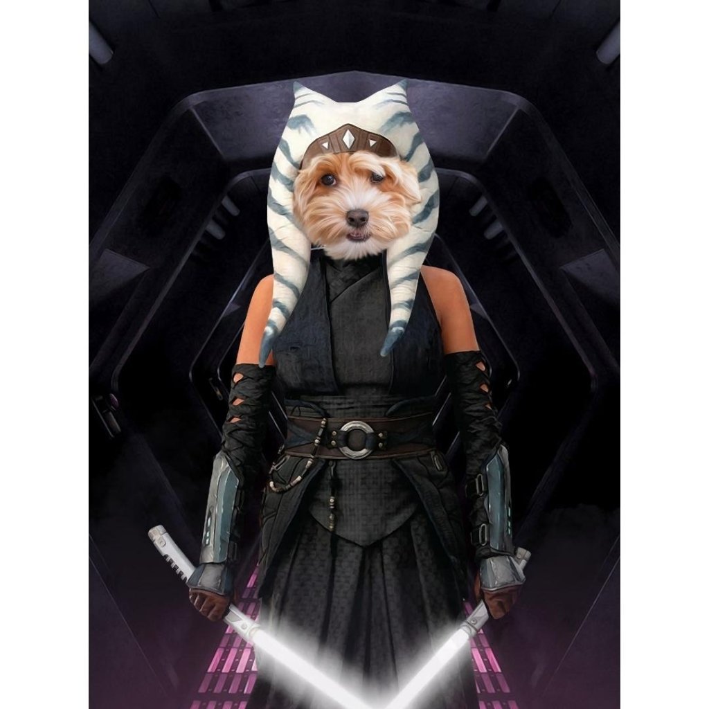 Galactic Warrior Custom Digital Download Pet Portrait | Paw & Glory