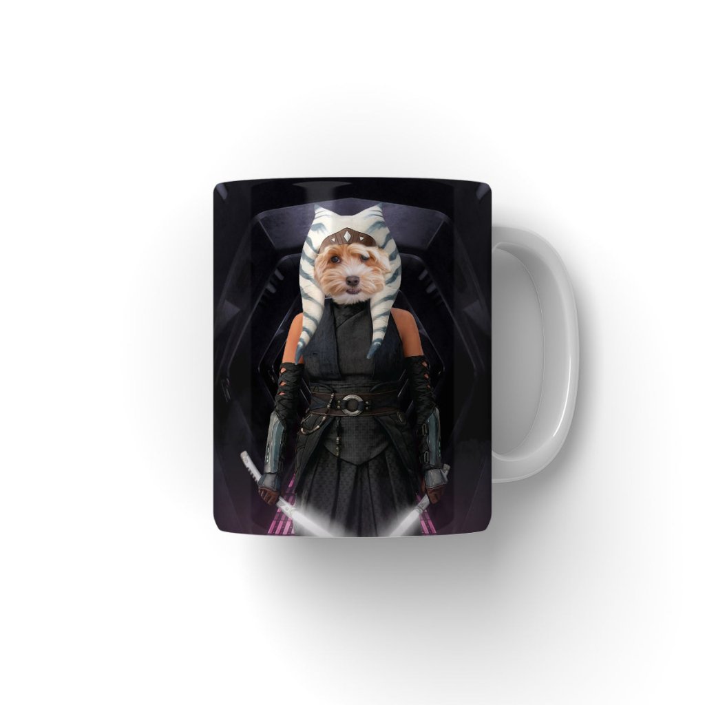 Pet Portraits | The Jedi Leader (Ahsoka Tano - Star Wars Inspired): Custom Pet Coffee Mug | Paw & Glory