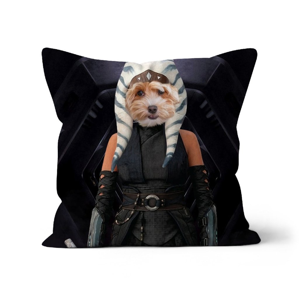 The Jedi Leader (Ahsoka Tano - Star Wars Inspired): Custom Pet Pillow - Paw & Glory - Dog Portraits - Pet Portraits