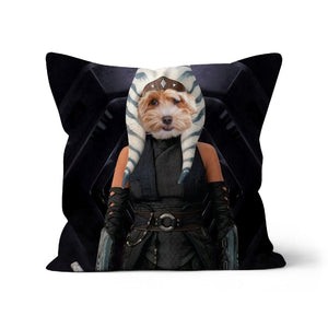 The Jedi Leader (Ahsoka Tano - Star Wars Inspired): Custom Pet Pillow - Paw & Glory - Dog Portraits - Pet Portraits