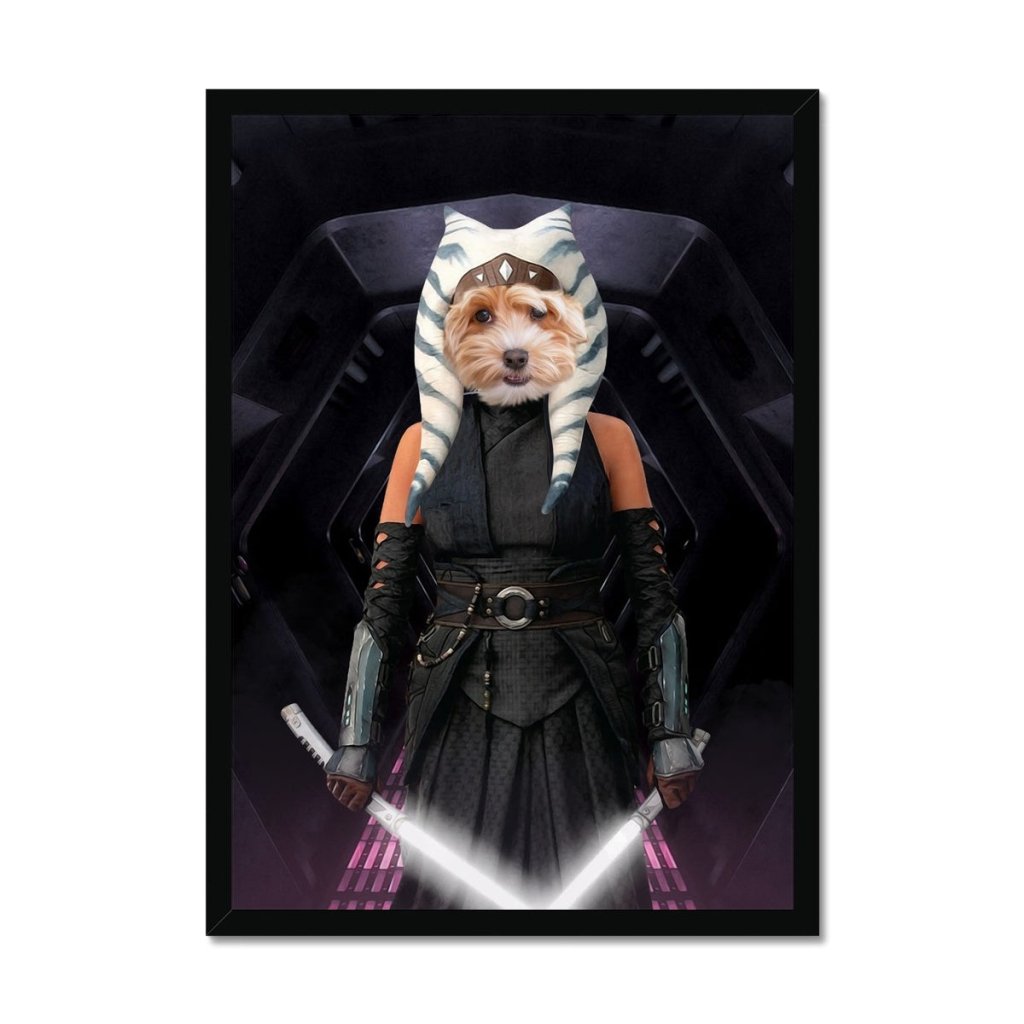 Pet Portraits | The Jedi Leader (Ahsoka Tano - Star Wars Inspired): Custom Pet Portrait | Paw & Glory