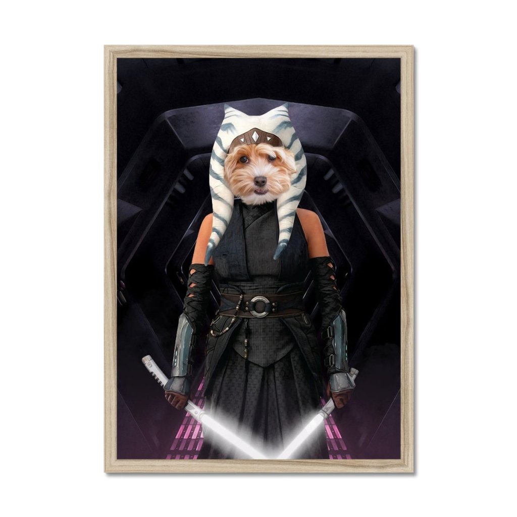 Pet Portraits | The Jedi Leader (Ahsoka Tano - Star Wars Inspired): Custom Pet Portrait | Paw & Glory