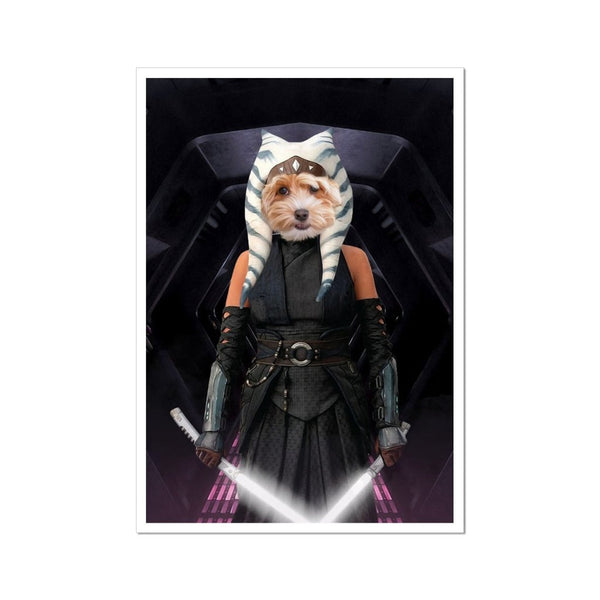 Galactic Warrior Custom Pet Poster | Custom Pet Portrait Print | Paw & Glory