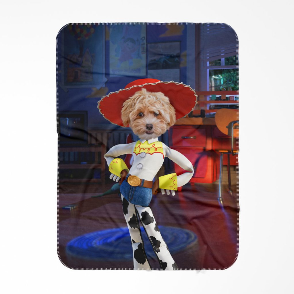 Pet Portraits | The Jessie (Toy Story Inspired): Custom Pet Blanket | Paw & Glory