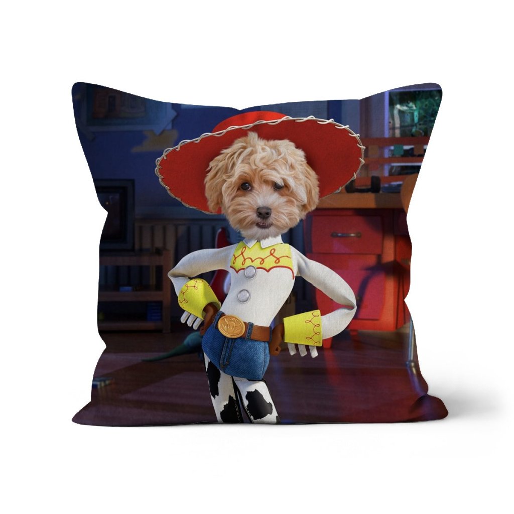 Pet Portraits | The Jessie (Toy Story Inspired): Custom Pet Pillow | Paw & Glory