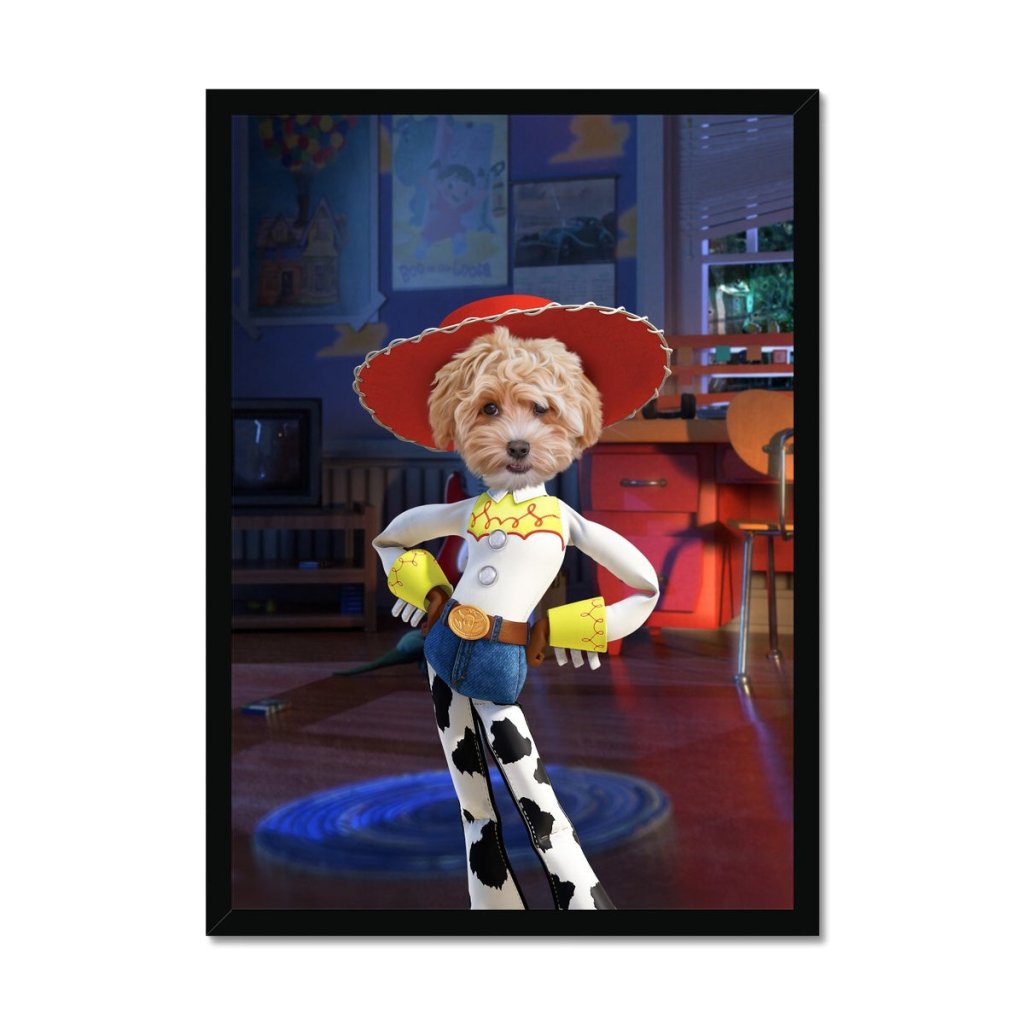 Toybox Cowgirl Custom Pet Portrait | Paw & Glory