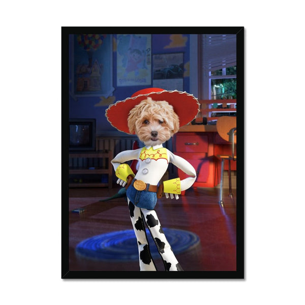 Toybox Cowgirl Custom Pet Portrait | Paw & Glory