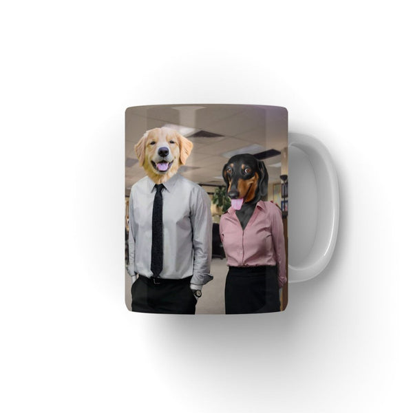 Office Sweethearts Custom Pet Coffee Mug | Funny Pet Portrait Gift | Paw & Glory