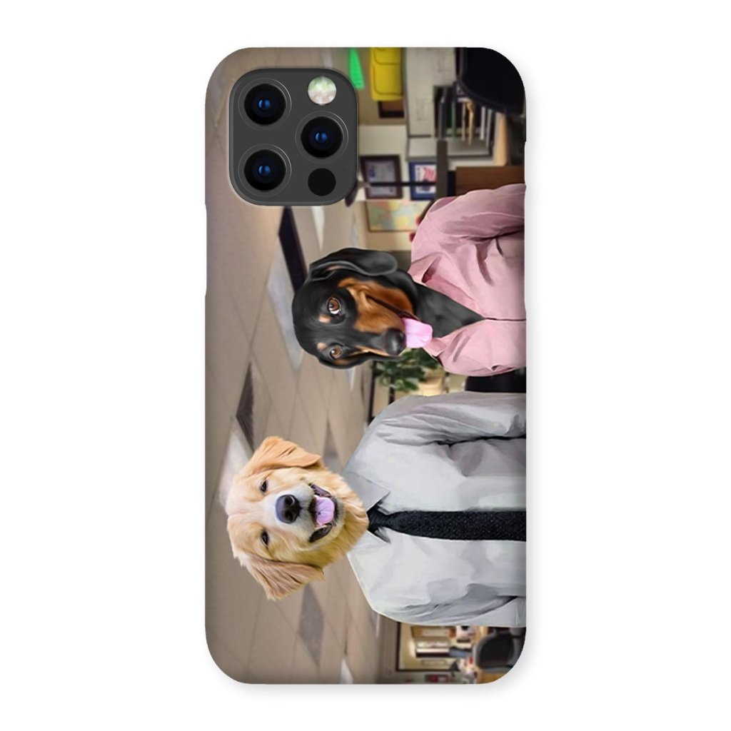 Pet Portraits | The Jim & Pam (The Office Inspired): Custom Pet Phone Case | Paw & Glory