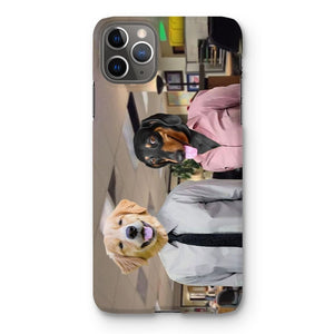 The Jim & Pam (The Office Inspired): Custom Pet Phone Case - Paw & Glory - Dog Portraits - Pet Portraits