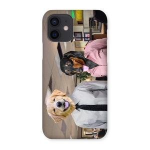 The Jim & Pam (The Office Inspired): Custom Pet Phone Case - Paw & Glory - Dog Portraits - Pet Portraits