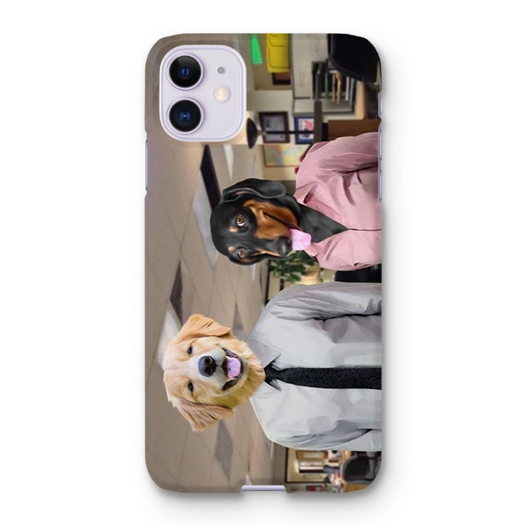 Pet Portraits | The Jim & Pam (The Office Inspired): Custom Pet Phone Case | Paw & Glory