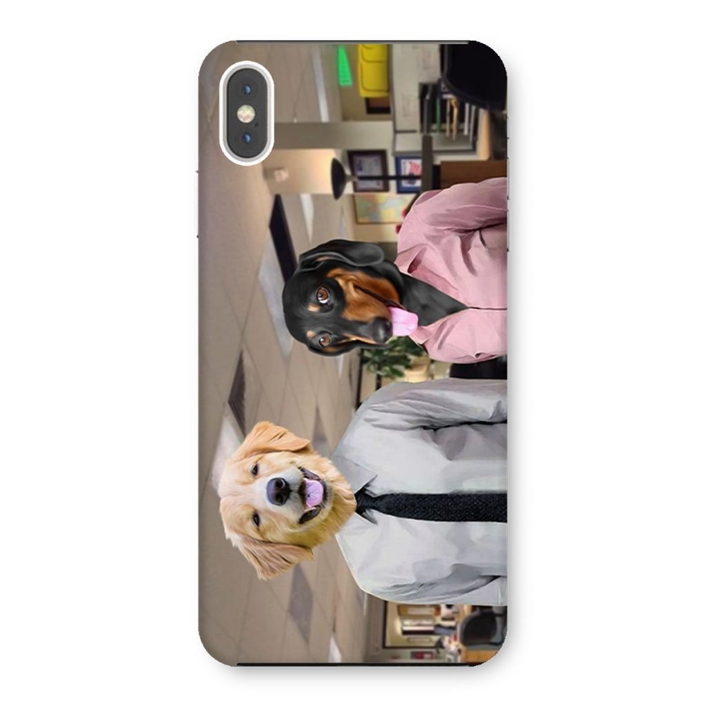Pet Portraits | The Jim & Pam (The Office Inspired): Custom Pet Phone Case | Paw & Glory
