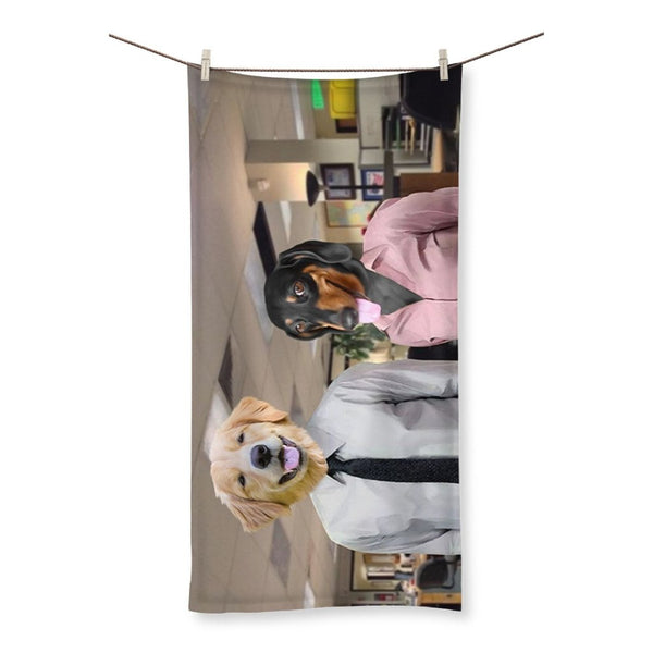 Office Sweethearts Custom Pet Towel | Custom Pet Portrait | Paw & Glory