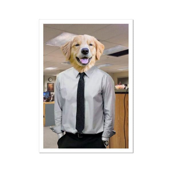 Office Prankster Custom Pet Poster | Custom Pet Portrait Print | Paw & Glory