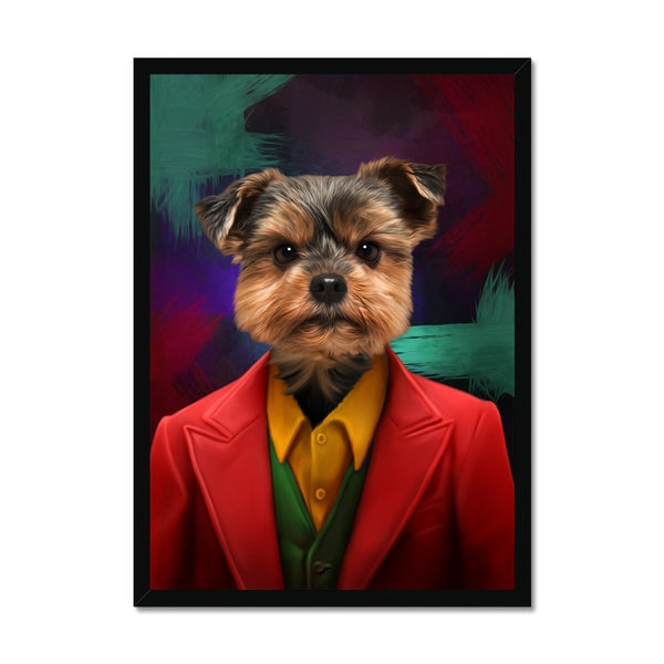 Chaos Clown Villain Custom Pet Portrait | Custom Pet Portrait | Paw & Glory