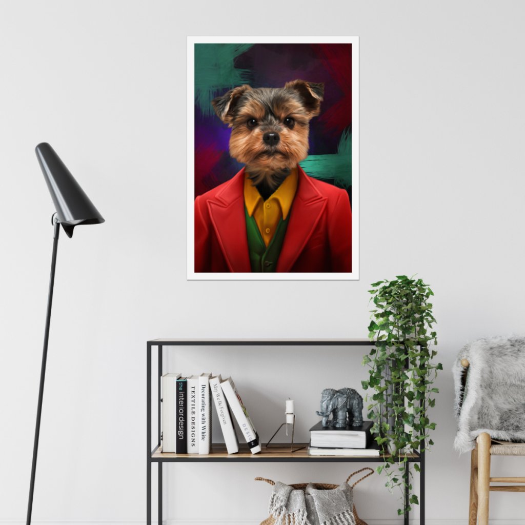 Pet Portraits | The Joker: Custom Pet Poster | Paw & Glory