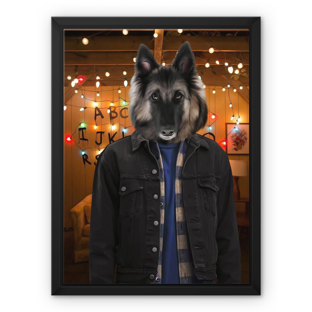 Pet Portraits | The Jonathan (Stranger Things Inspired): Custom Pet Canvas | Paw & Glory