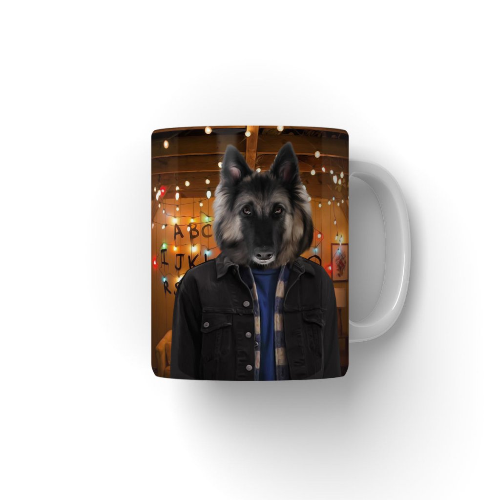 Retro 80s Sci-Fi Custom Pet Coffee Mug | Funny Pet Portrait Gift | Paw & Glory