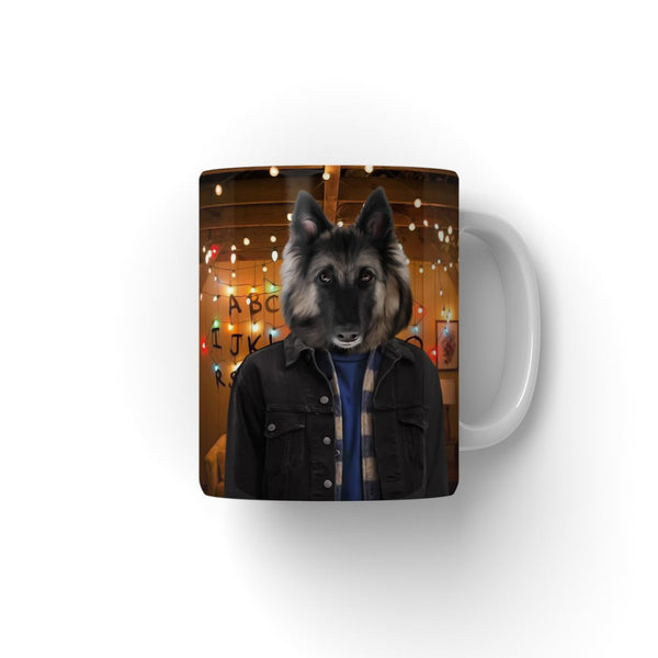 Retro 80s Sci-Fi Custom Pet Coffee Mug | Funny Pet Portrait Gift | Paw & Glory