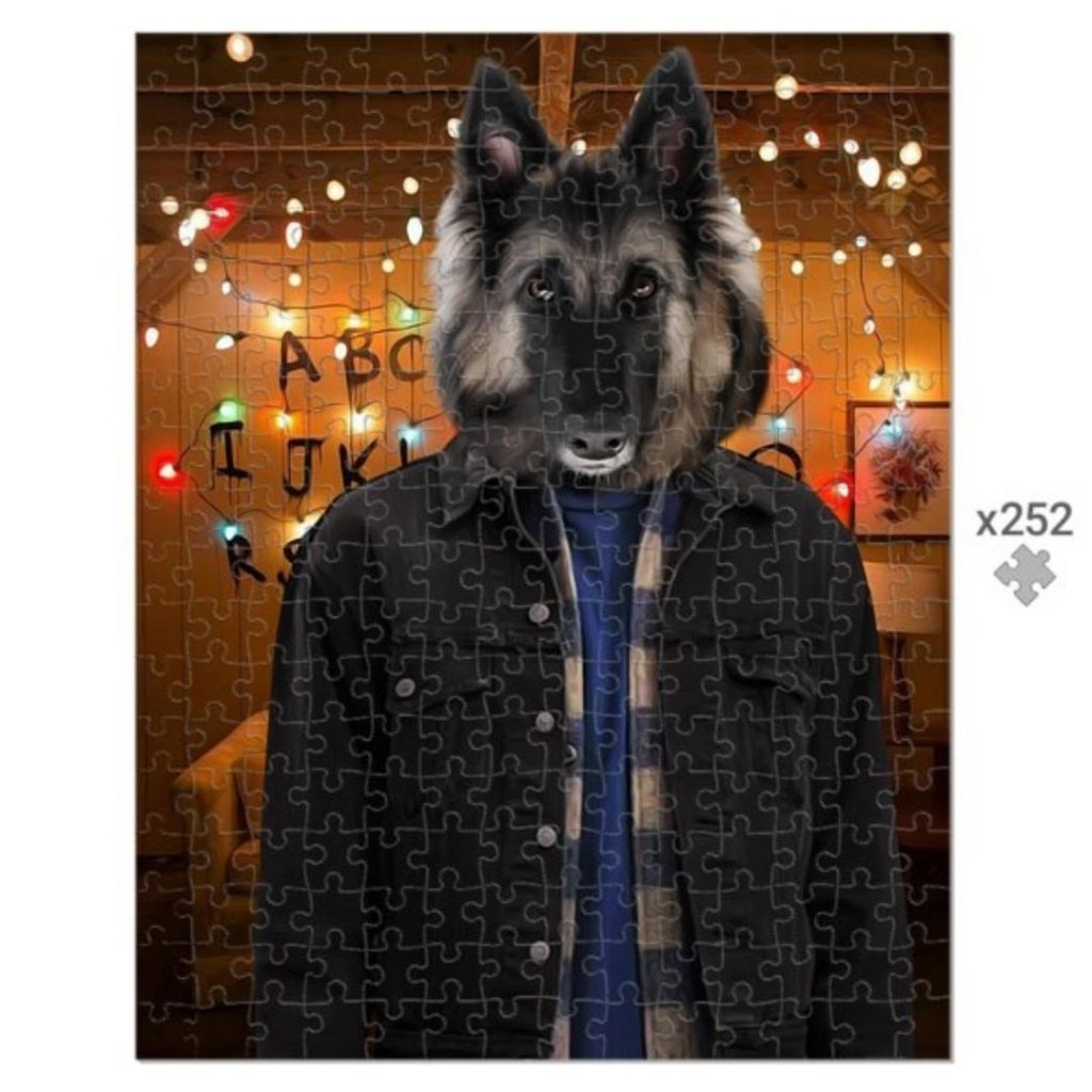 Retro 80s Sci-Fi Custom Pet Puzzle | Pet Lover Gift | Paw & Glory