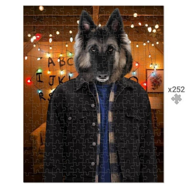 Retro 80s Sci-Fi Custom Pet Puzzle | Pet Lover Gift | Paw & Glory