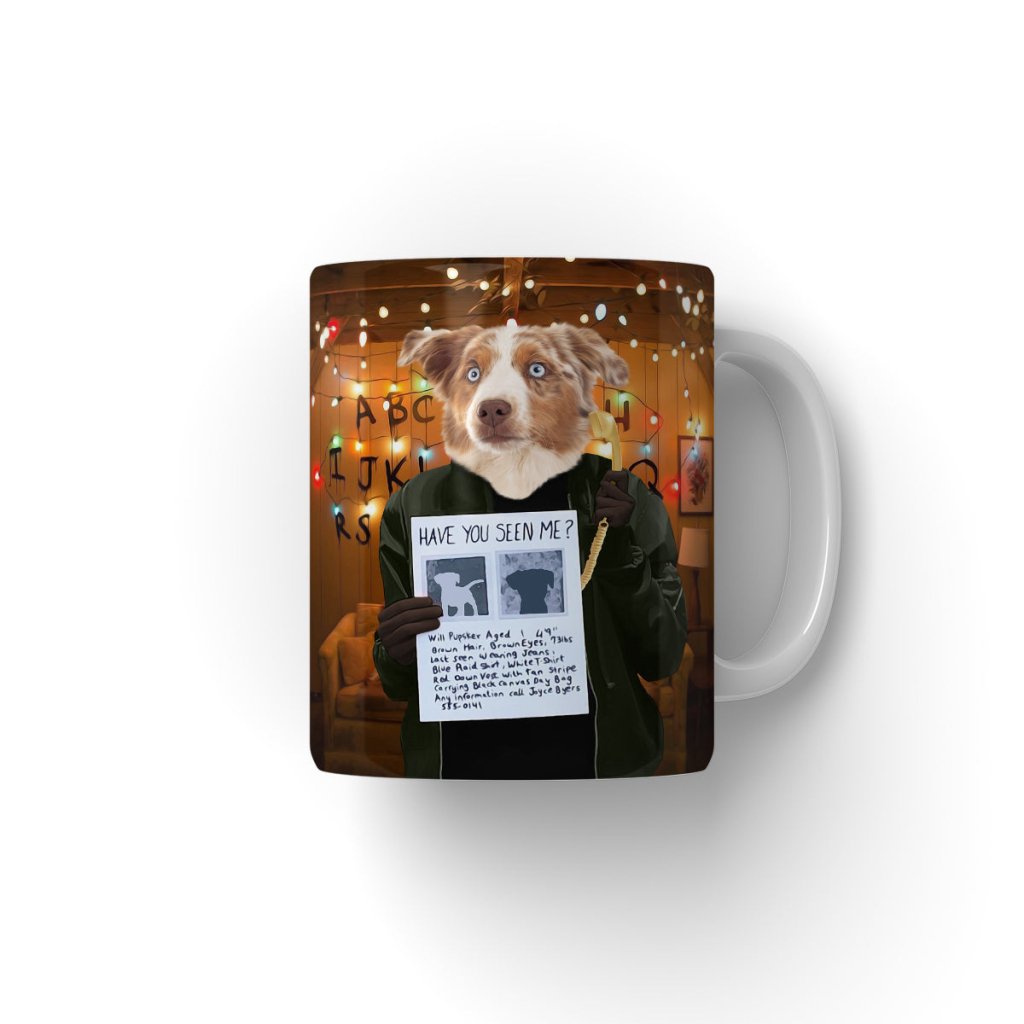 Retro 80s Sci-Fi Custom Pet Coffee Mug | Funny Pet Portrait Gift | Paw & Glory