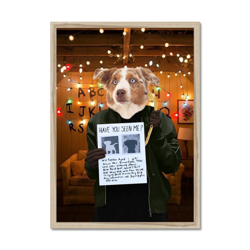 Pet Portraits | The Joyce (Stranger Things Inspired): Custom Pet Portrait | Paw & Glory